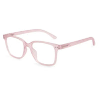 NexEye | Transparent Baby Pink Medium Full Rim RECTANGLE Computer Glasses for Men & Women [Blue Block]