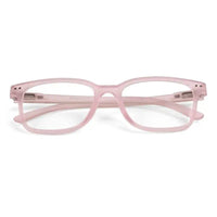 NexEye | Transparent Baby Pink Medium Full Rim RECTANGLE Computer Glasses for Men & Women [Blue Block]