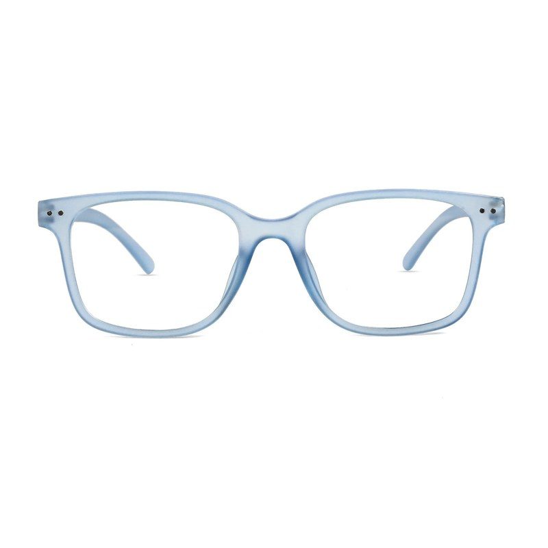 NexEye Transparent Blue Medium Full Rim RECTANGLE Computer Glasses for Men & Women — Hashtag Eyewears