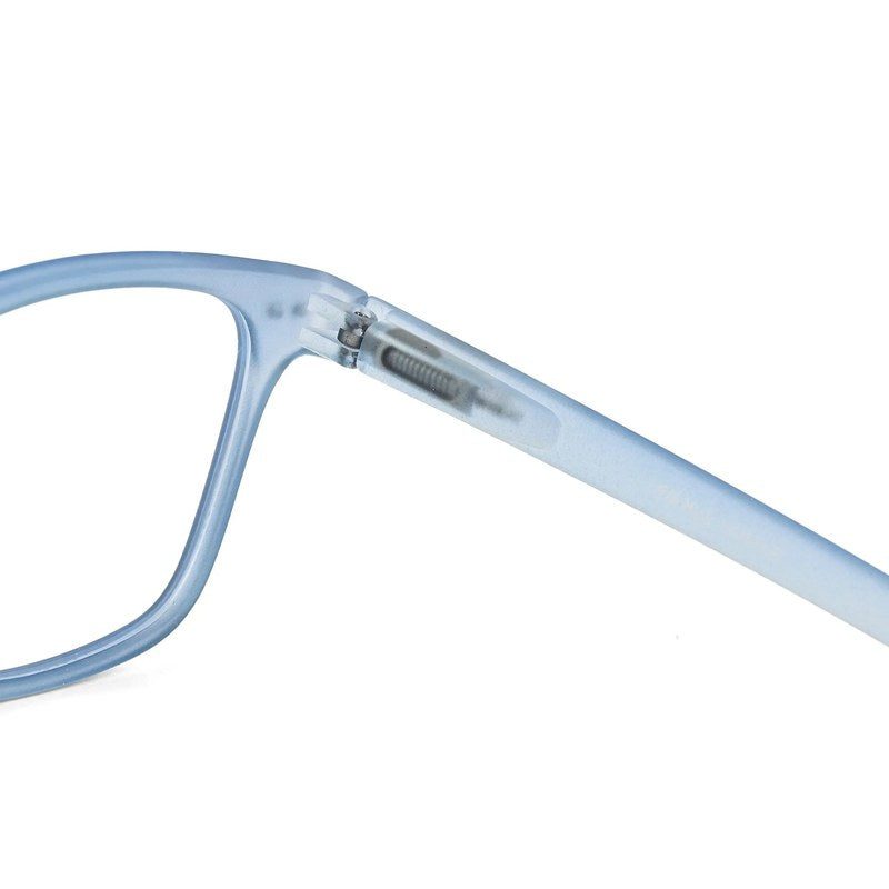 NexEye Transparent Blue Medium Full Rim RECTANGLE Computer Glasses for Men & Women — Hashtag Eyewears