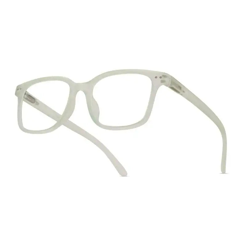 NexEye | Transparent Light Green Medium Full Rim RECTANGLE Computer Glasses for Men & Women [Blue Block]