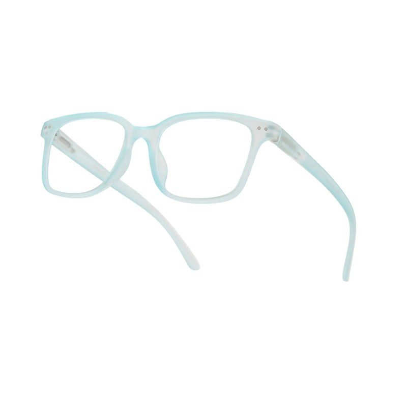 NexEye Transparent Light Skyblue Medium Full Rim RECTANGLE Computer Glasses for Men & Women — Hashtag Eyewears