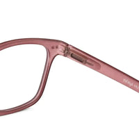 NexEye | Transparent Mate Maroon Medium Full Rim RECTANGLE Computer Glasses for Men & Women [Blue Block]