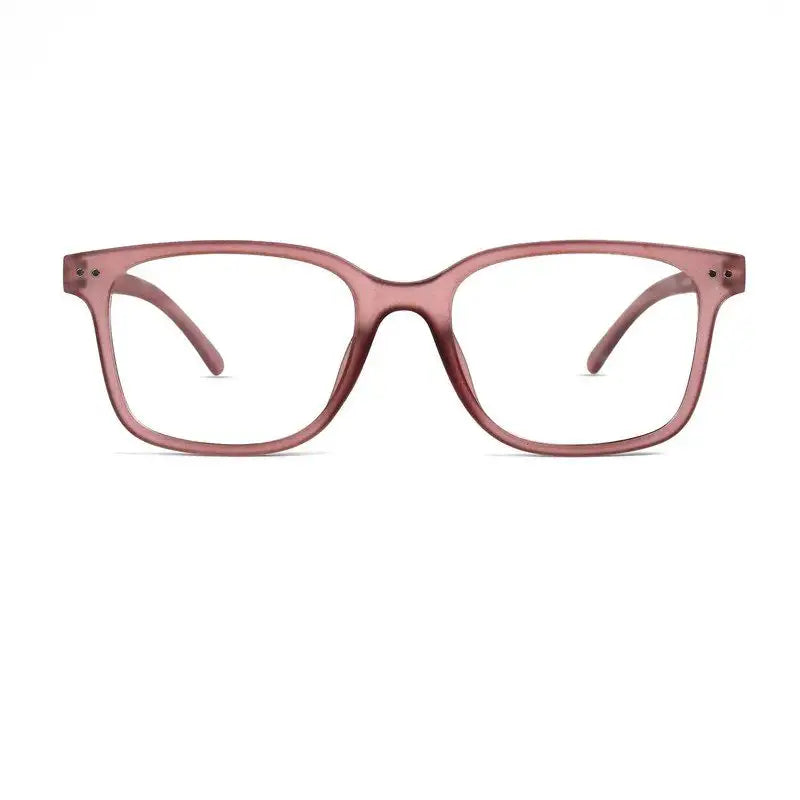 NexEye | Transparent Mate Maroon Medium Full Rim RECTANGLE Computer Glasses for Men & Women [Blue Block]