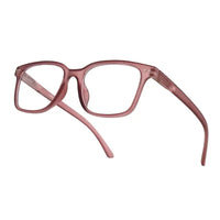 NexEye | Transparent Mate Maroon Medium Full Rim RECTANGLE Computer Glasses for Men & Women [Blue Block]