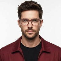 NexEye Transparent Mate Maroon Medium Full Rim RECTANGLE Computer Glasses for Men & Women — Hashtag Eyewears