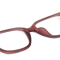 NexEye Transparent Mate Maroon Medium Full Rim RECTANGLE Computer Glasses for Men & Women — Hashtag Eyewears