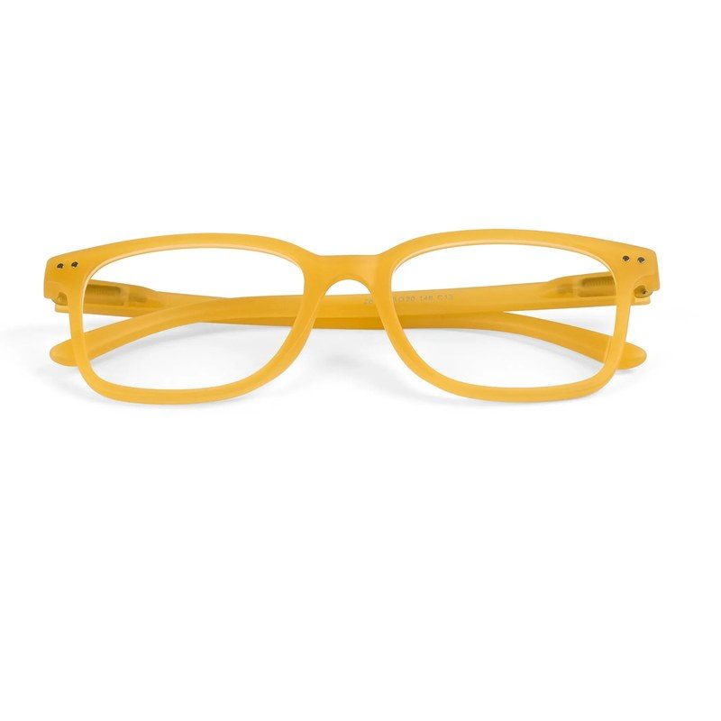 NexEye Transparent Orange Medium Full Rim RECTANGLE Computer Glasses for Men & Women — Hashtag Eyewears