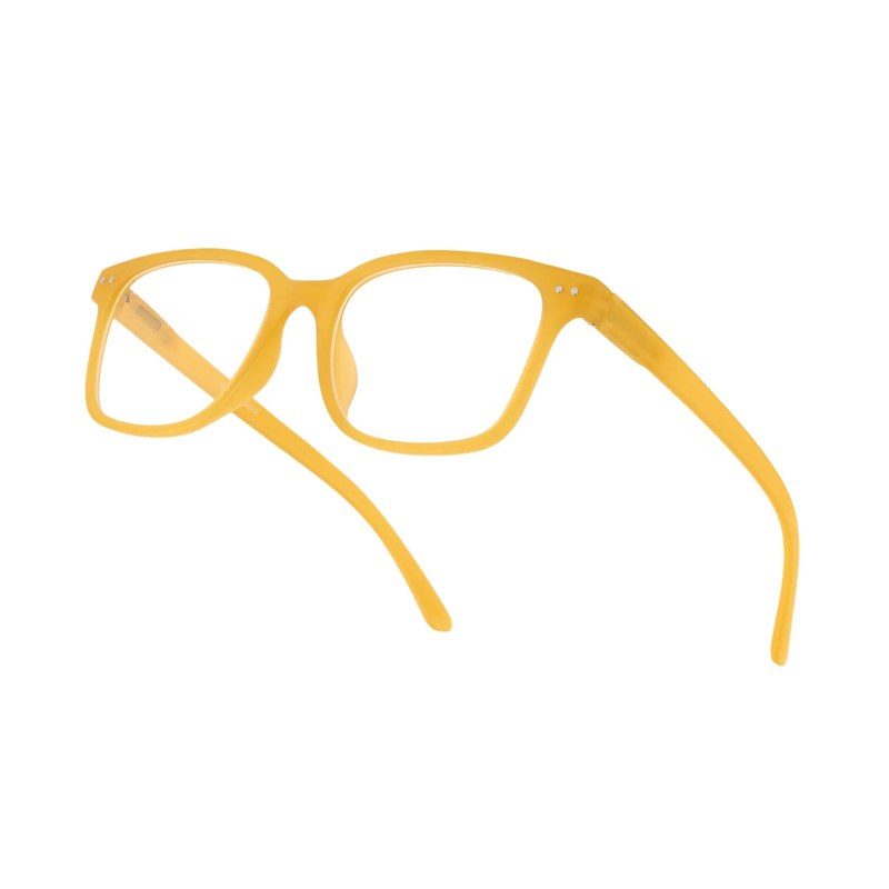 NexEye Transparent Orange Medium Full Rim RECTANGLE Computer Glasses for Men & Women — Hashtag Eyewears
