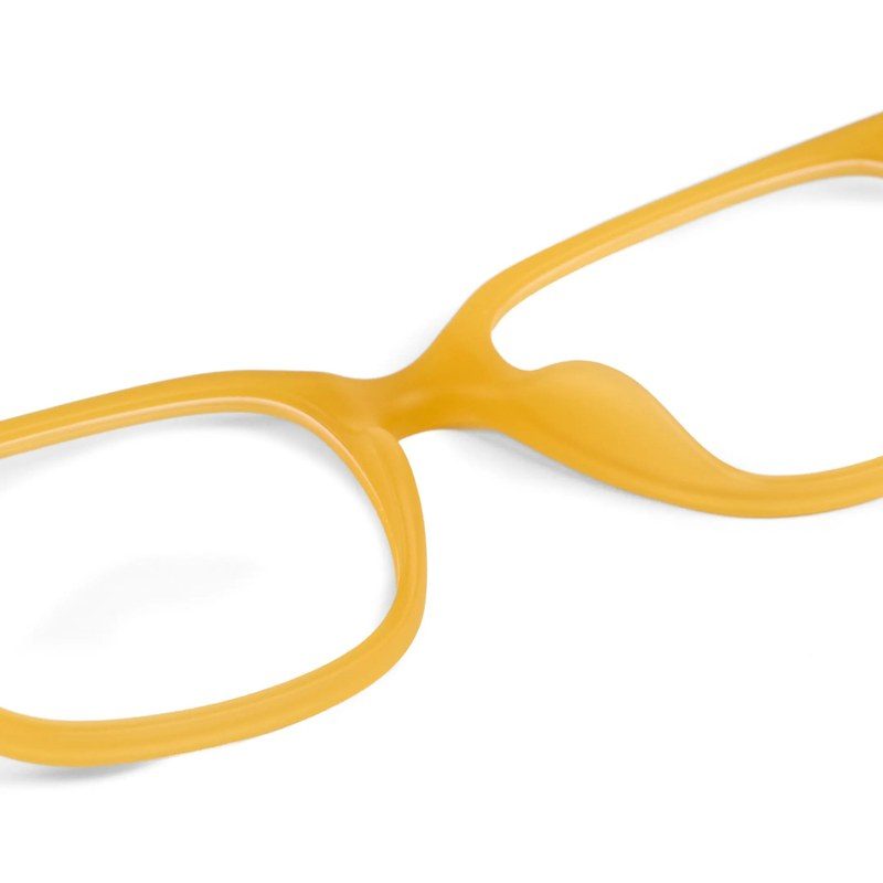 NexEye Transparent Orange Medium Full Rim RECTANGLE Computer Glasses for Men & Women — Hashtag Eyewears