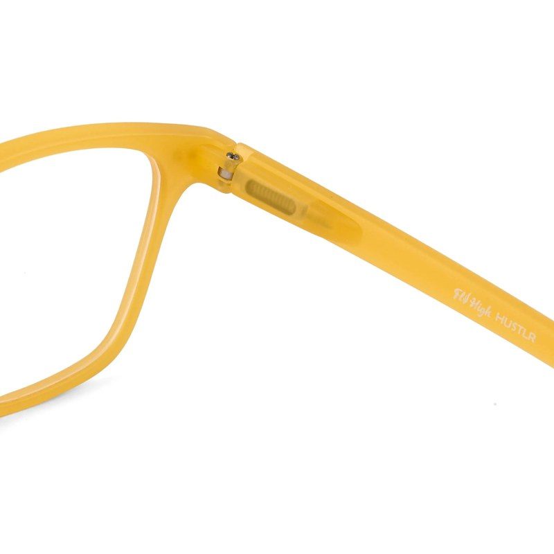 NexEye Transparent Orange Medium Full Rim RECTANGLE Computer Glasses for Men & Women — Hashtag Eyewears