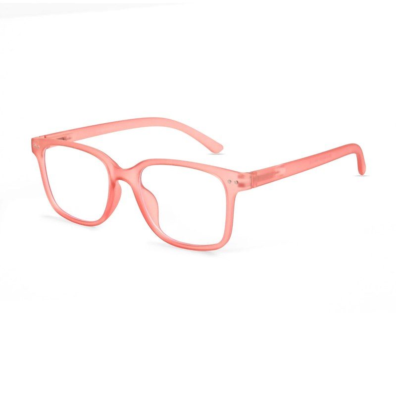 NexEye Transparent Red Medium Full Rim RECTANGLE Computer Glasses for Men & Women — Hashtag Eyewears
