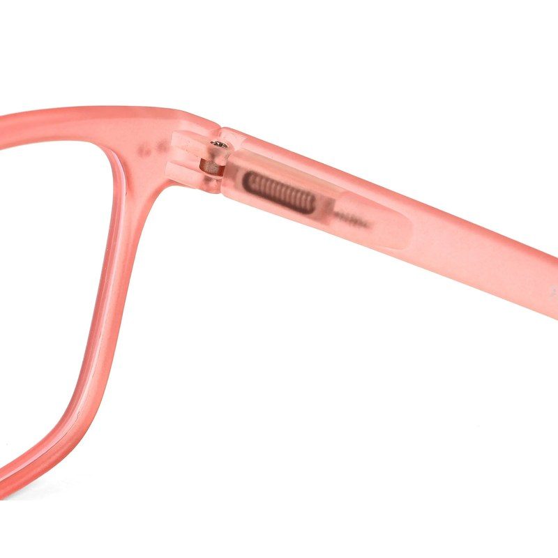 NexEye Transparent Red Medium Full Rim RECTANGLE Computer Glasses for Men & Women — Hashtag Eyewears