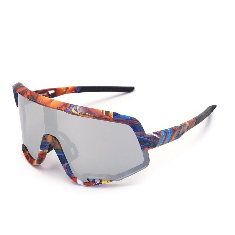 Nexis Grey Large Full Rim Shield Sports Sunglasses for Men & Women — Hashtag Eyewears
