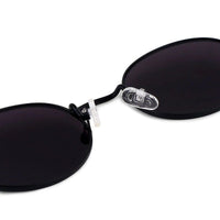 Nimbra Black Small Full Rim Oval Sunglasses for Women — Hashtag Eyewears