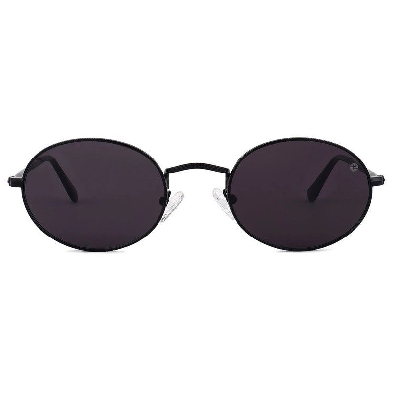 Nimbra Black Small Full Rim Oval Sunglasses for Women — Hashtag Eyewears