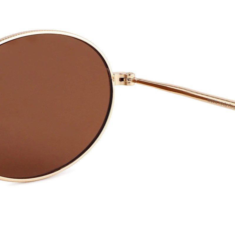 Nimbra Brown Small Full Rim Oval Sunglasses for Women — Hashtag Eyewears