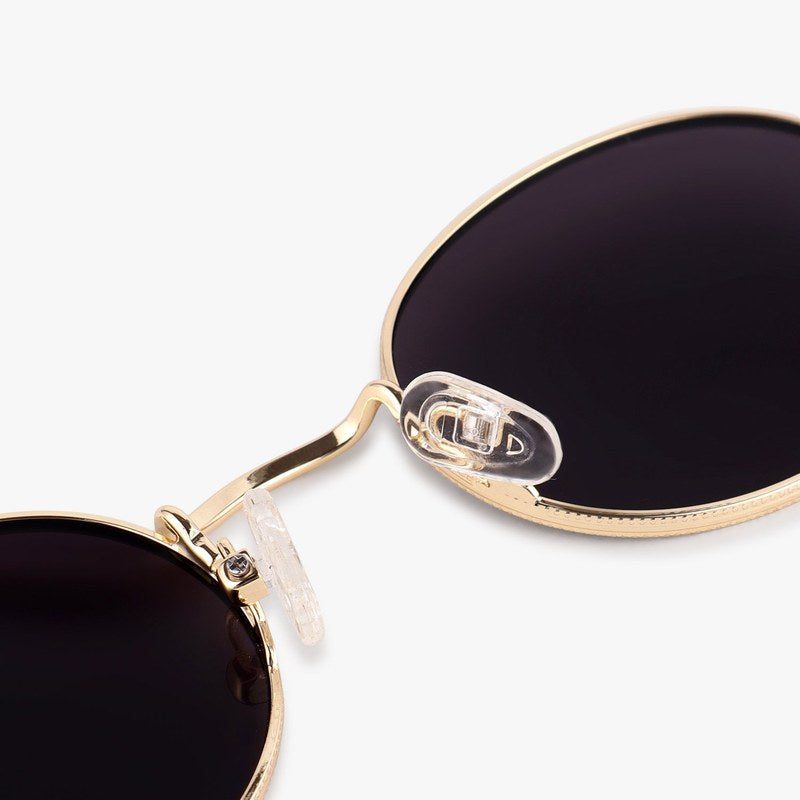 Nimbra | Golden Small Full Rim Oval Sunglasses for Women [UV-protected]