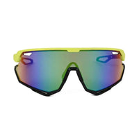 Nitro | Light Green Extra-Large Full Rim Shield Sports Sunglasses for Men & Women [UV-protected]