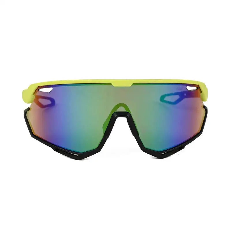 Nitro | Light Green Extra-Large Full Rim Shield Sports Sunglasses for Men & Women [UV-protected]
