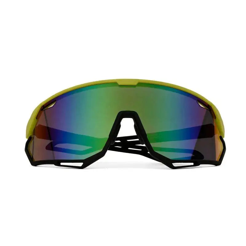 Nitro | Light Green Extra-Large Full Rim Shield Sports Sunglasses for Men & Women [UV-protected]