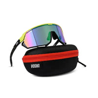 Nitro | Light Green Extra-Large Full Rim Shield Sports Sunglasses for Men & Women [UV-protected]