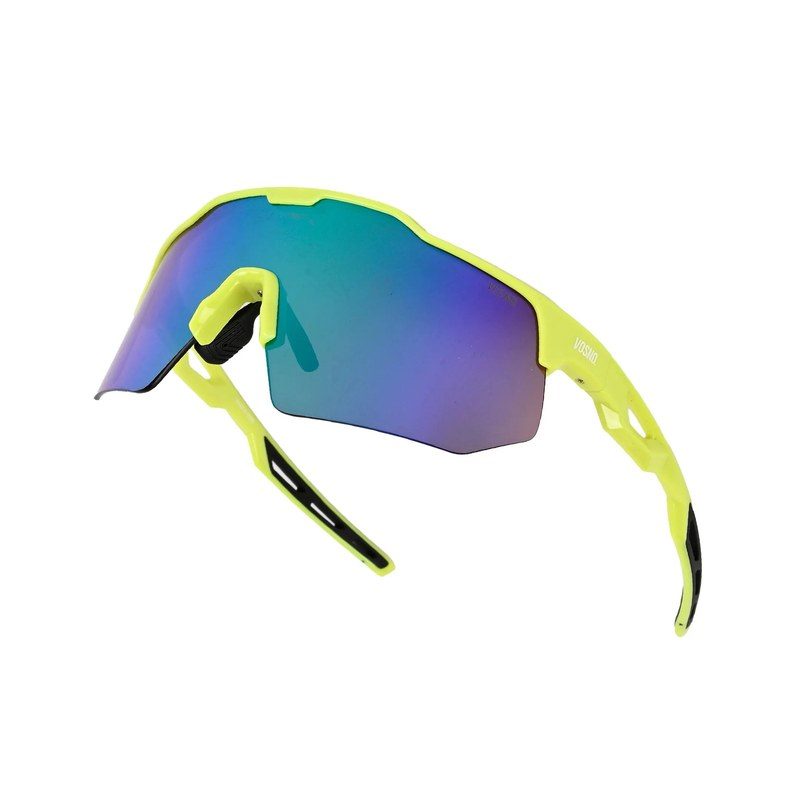 Nitro Light Green Extra-Large Full Rim Shield Sports Sunglasses for Men & Women — Hashtag Eyewears
