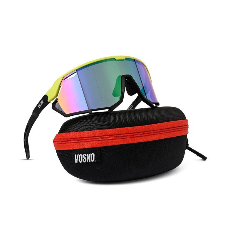 Nitro Light Green Extra-Large Full Rim Shield Sports Sunglasses for Men & Women — Hashtag Eyewears