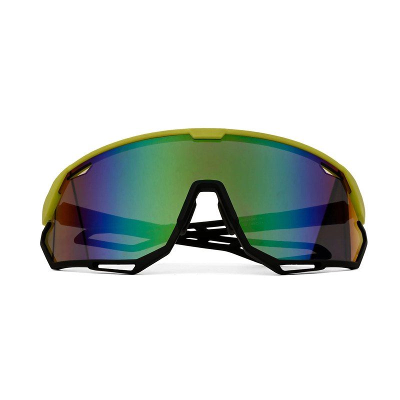 Nitro Light Green Extra-Large Full Rim Shield Sports Sunglasses for Men & Women — Hashtag Eyewears