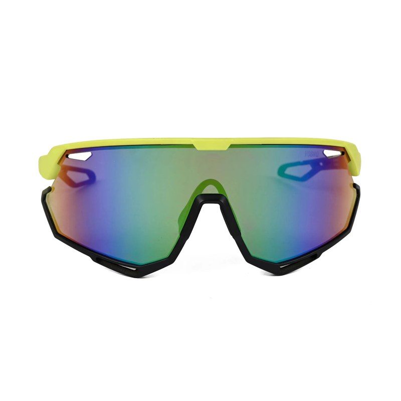 Nitro Light Green Extra-Large Full Rim Shield Sports Sunglasses for Men & Women — Hashtag Eyewears