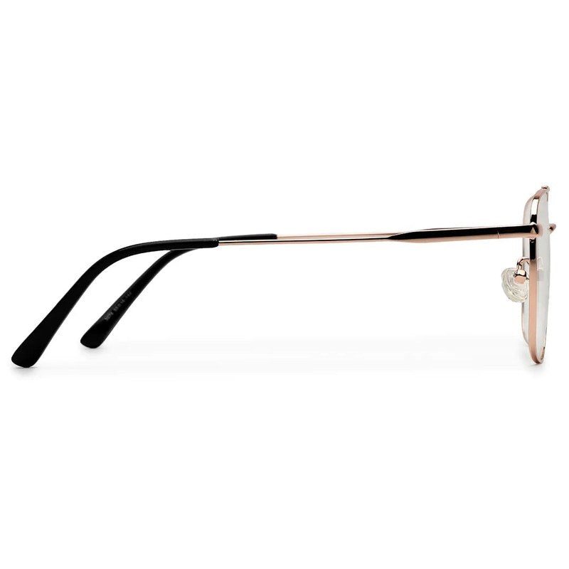 Nova Golden Medium Full Rim Square Computer Glasses for Men & Women — Hashtag Eyewears