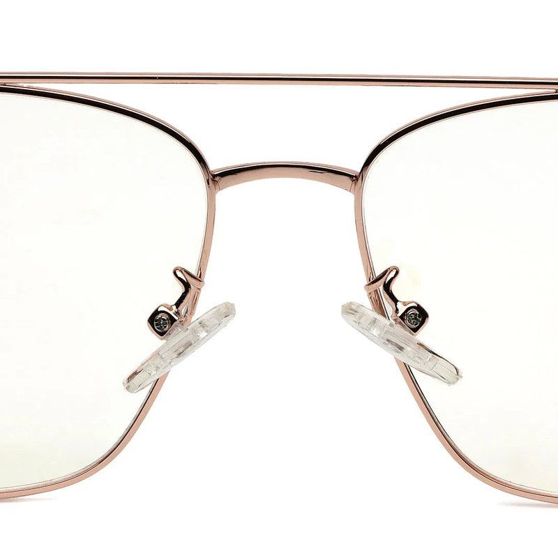 Nova Golden Medium Full Rim Square Computer Glasses for Men & Women — Hashtag Eyewears