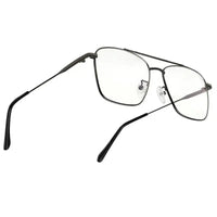 Nova | Grey Medium Full Rim Square Computer Glasses for Men & Women [Blue Block]