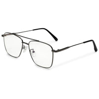 Nova Grey Medium Full Rim Square Computer Glasses for Men & Women — Hashtag Eyewears
