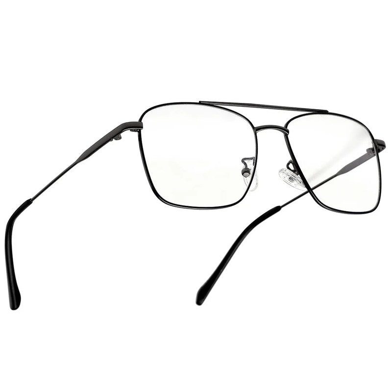 Nova Mat Black Medium Full Rim Square Computer Glasses for Men & Women — Hashtag Eyewears