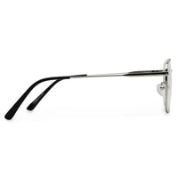 Nova | Silver Medium Full Rim Square Computer Glasses for Men & Women [Blue Block]