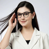 Novara Black Medium Full Rim Wayfarer Computer Glasses for Men & Women — Hashtag Eyewears