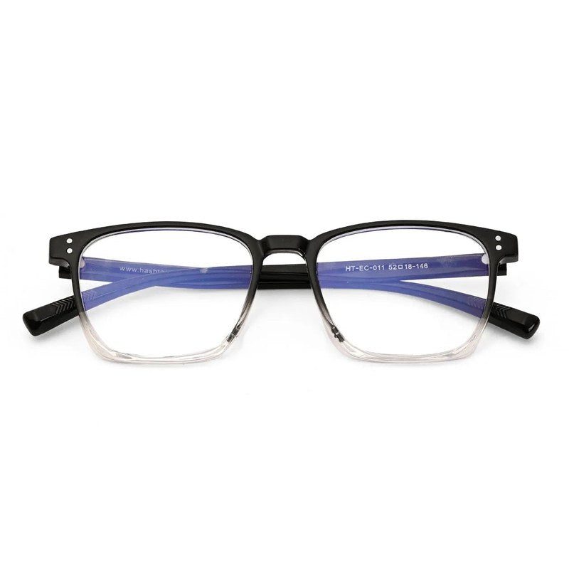 Novara Gradient Black Medium Full Rim Wayfarer Computer Glasses for Men & Women — Hashtag Eyewears