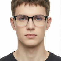 Novara Gradient Black Medium Full Rim Wayfarer Computer Glasses for Men & Women — Hashtag Eyewears