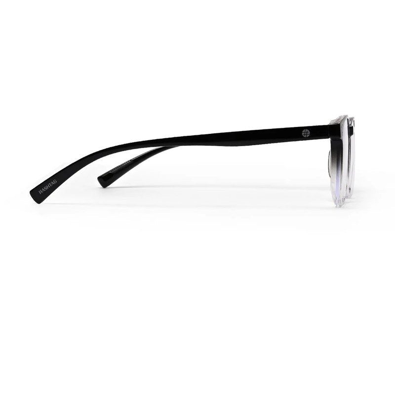 Novara Gradient Black Medium Full Rim Wayfarer Computer Glasses for Men & Women — Hashtag Eyewears