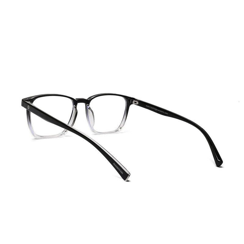 Novara Gradient Black Medium Full Rim Wayfarer Computer Glasses for Men & Women — Hashtag Eyewears