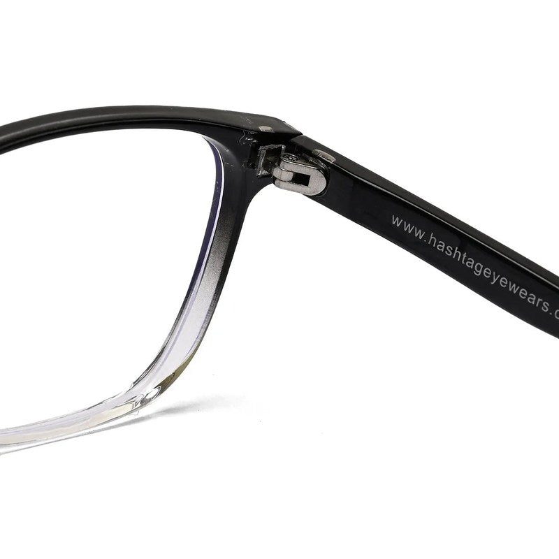 Novara Gradient Black Medium Full Rim Wayfarer Computer Glasses for Men & Women — Hashtag Eyewears