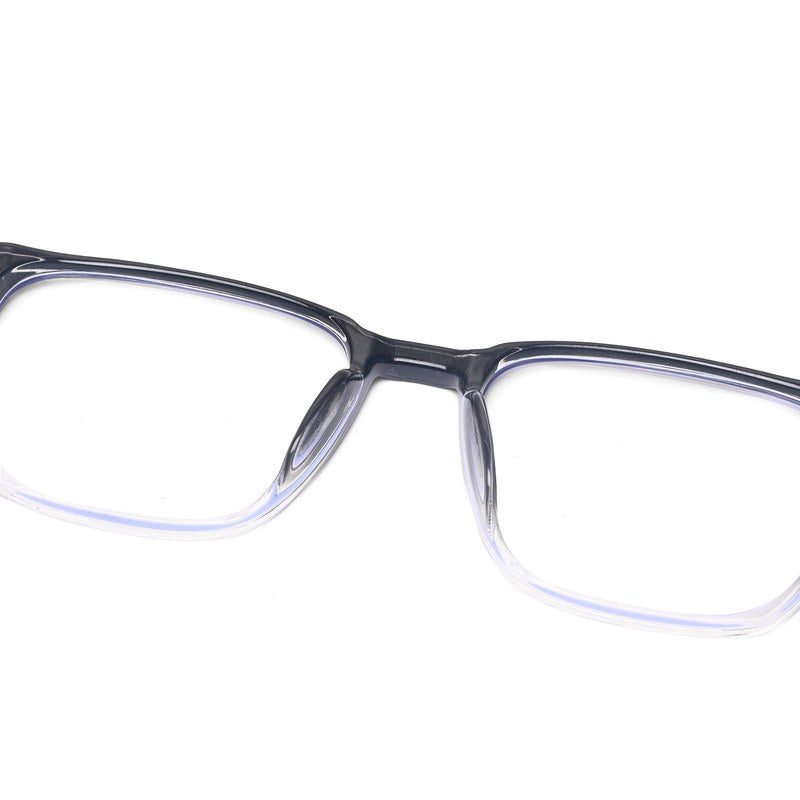 Novara Gradient Black Medium Full Rim Wayfarer Computer Glasses for Men & Women — Hashtag Eyewears