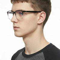 Novara Gradient Black Medium Full Rim Wayfarer Computer Glasses for Men & Women — Hashtag Eyewears