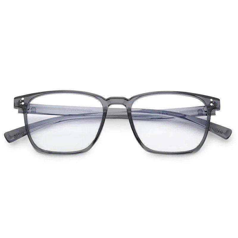 Novara | Grey Medium Full Rim Wayfarer Computer Glasses for Men & Women [Blue Block]