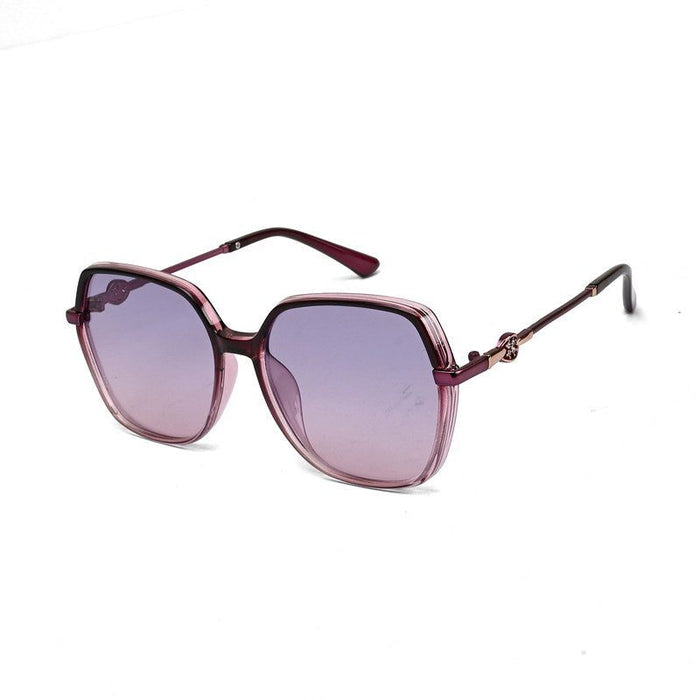 Noxara | Gradient Purple Large Full Rim Square Sunglasses for Women [Polarized]