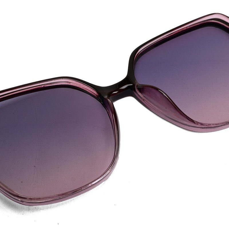 Noxara Gradient Purple Large Full Rim Square Sunglasses for Women — Hashtag Eyewears
