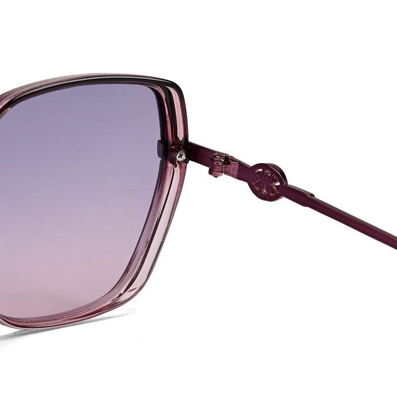 Noxara Gradient Purple Large Full Rim Square Sunglasses for Women — Hashtag Eyewears