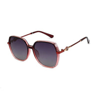 Noxara Gradient Red Large Full Rim Square Sunglasses for Women — Hashtag Eyewears