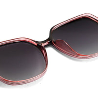 Noxara Gradient Red Large Full Rim Square Sunglasses for Women — Hashtag Eyewears